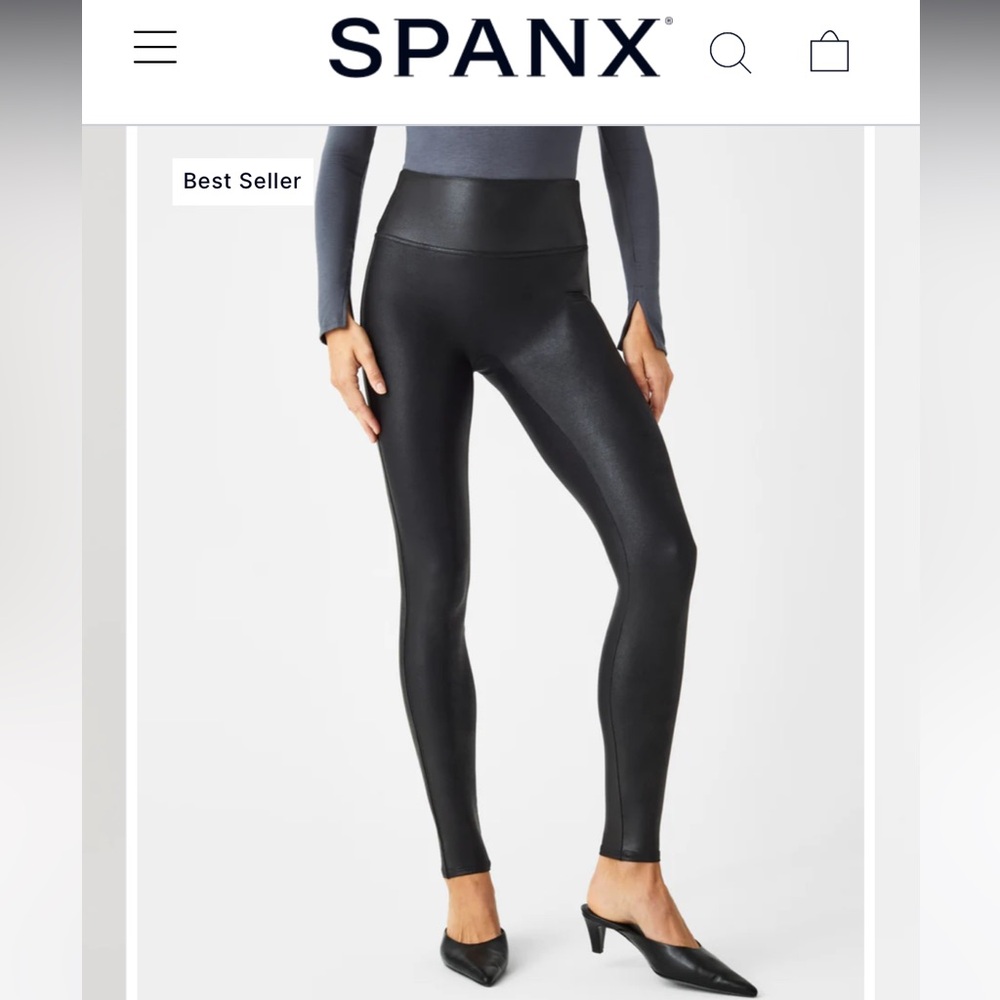 Spanx Leather Leggings